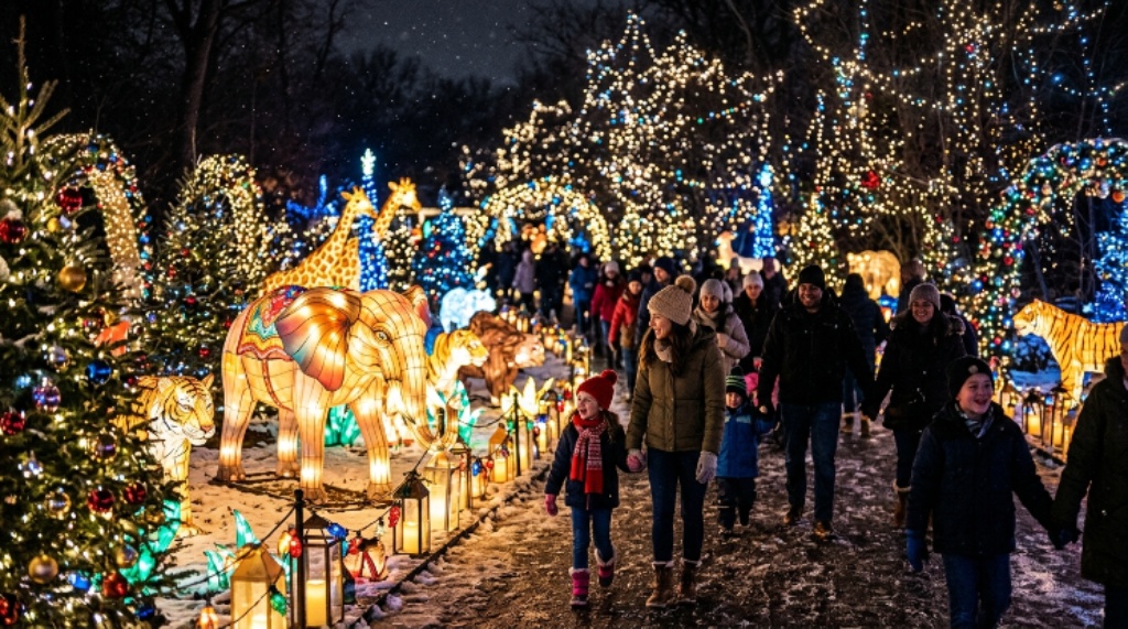 Bronx Zoo Holiday Lights 2026 attractions and decorations