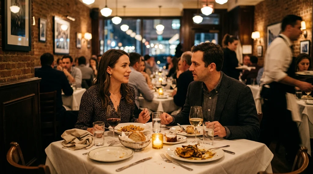 NYC Restaurant Week 2027 diners enjoying a prix-fixe meal at a New York City restaurant